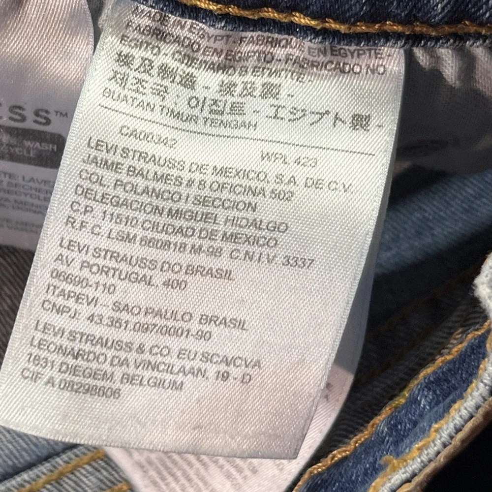 Levis 569 Jeans Mens 34x34 Loose Straight Baggy Medium Wash Denim EUC